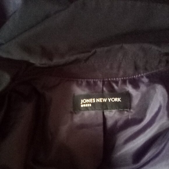 Jones New York Taffeta Wrap Burgundy Shimmery 50's Style Dress Size 8 - Picture 5 of 7